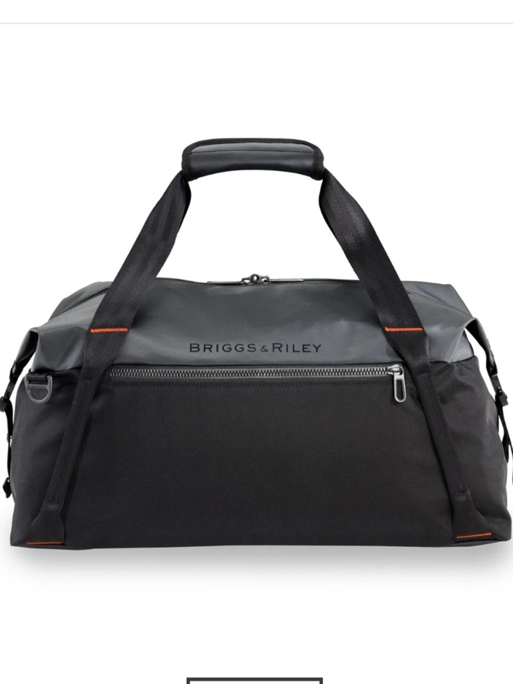 Briggs & Riley ZDX CARGO CROSSBODY Black and Gray Duffel Bag SATCHEL